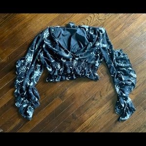 Killstar boho stars and moon crop top